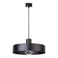 Lampadario su corda RIF 1xE27/60W/230V d. 35 cm nero