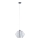 Lampadario su corda  RODOES 1xE27/60W/230V argento