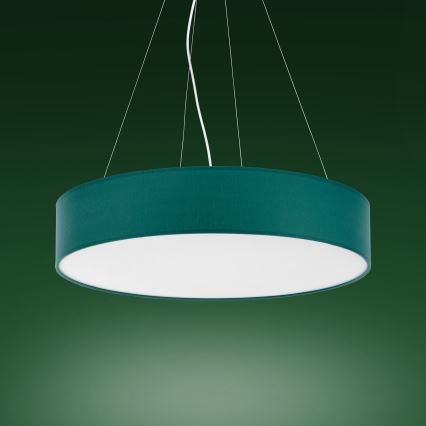 Lampadario su corda RONDO 4xE27/15W/230V verde