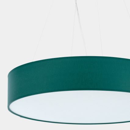 Lampadario su corda RONDO 4xE27/15W/230V verde