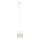 Lampadario su corda  ROY 1xE27/60W/230V bianco