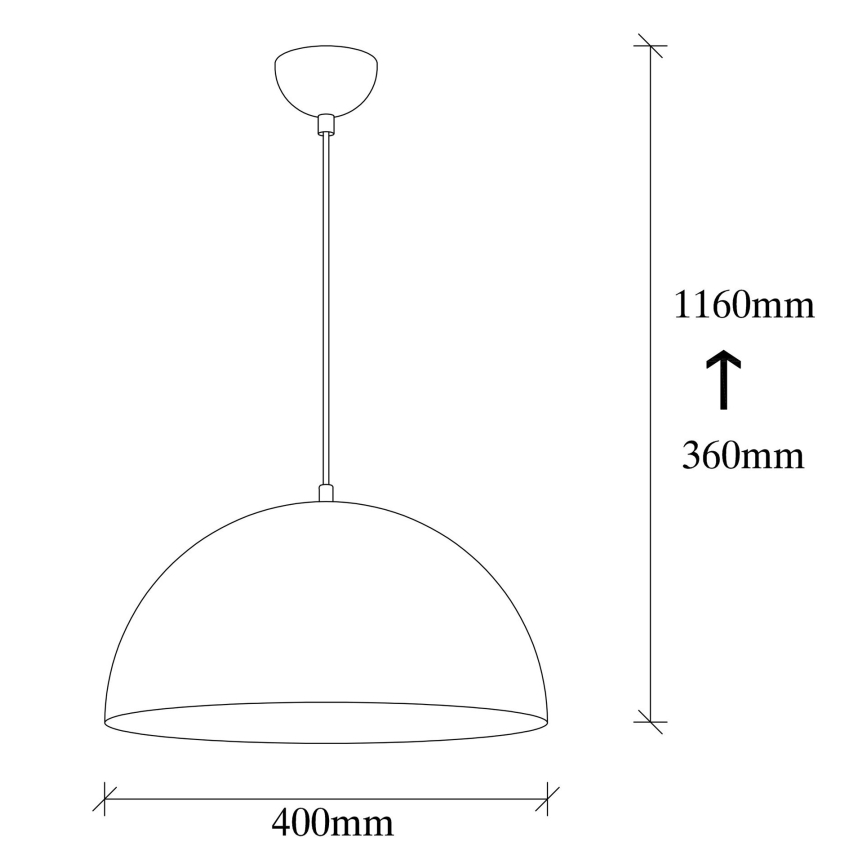 Lampadario su corda SIVANI 1xE27/40W/230V