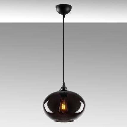 Lampadario su corda SMOKED 1xE27/40W/230V
