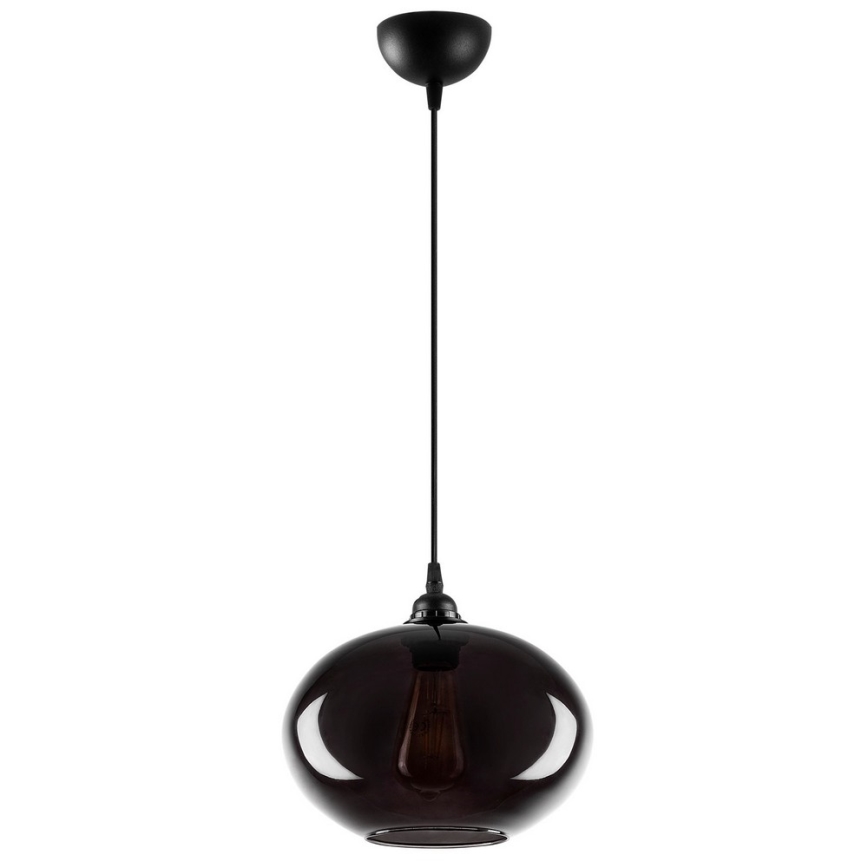 Lampadario su corda SMOKED 1xE27/40W/230V
