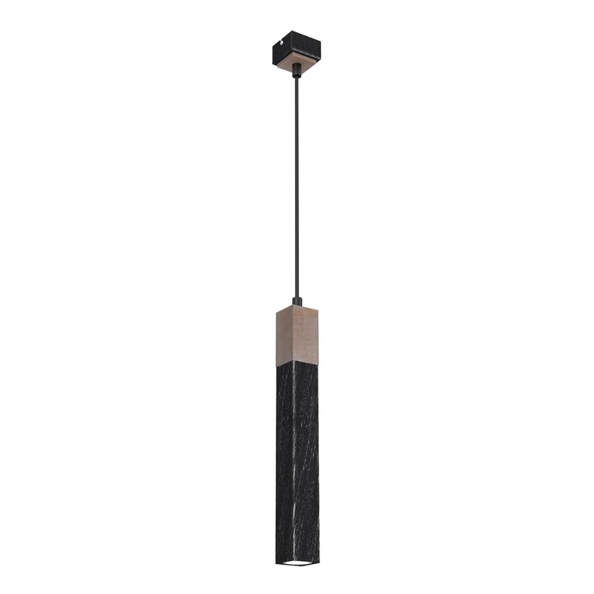 Lampadario su corda  SOLO 1xGU10/MR11/40W/230V nero