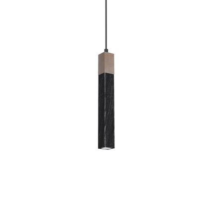 Lampadario su corda  SOLO 1xGU10/MR11/40W/230V nero