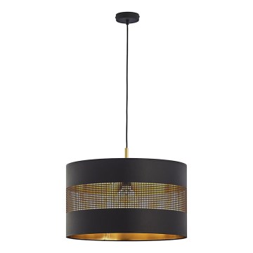 Lampadario su corda TAGO 1xE27/25W/230V nero/oro