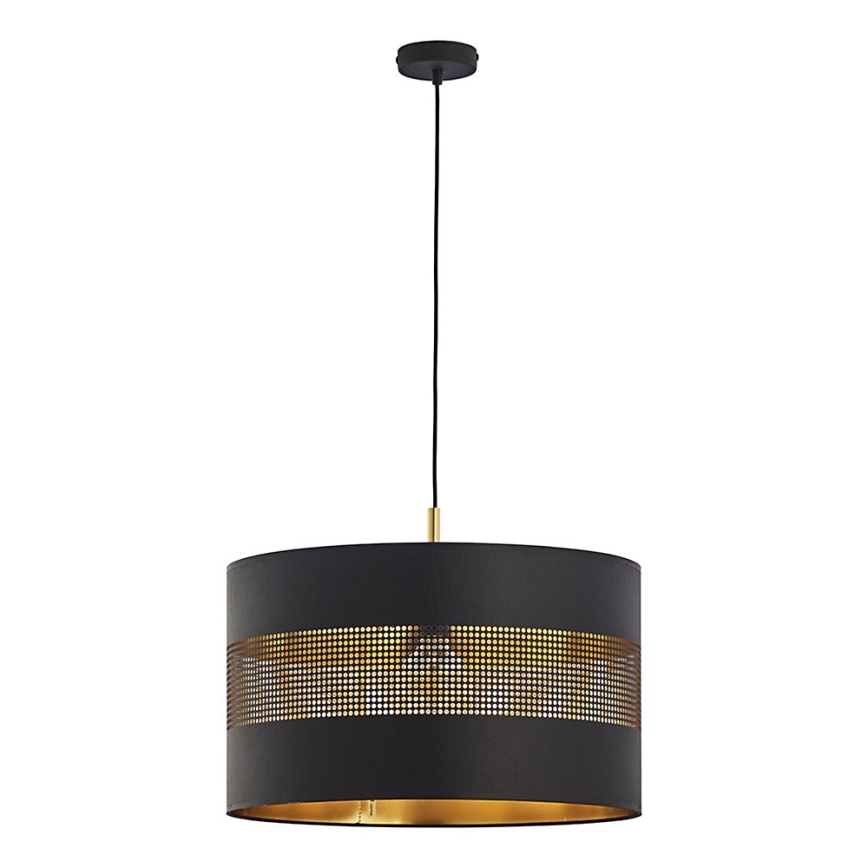 Lampadario su corda TAGO 1xE27/25W/230V nero/oro