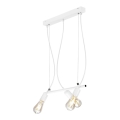 Lampadario su corda TARO 3xE27/60W/230V bianco