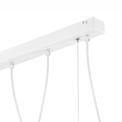 Lampadario su corda TARO 5xE27/60W/230V bianco