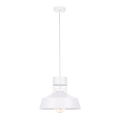 Lampadario su corda TITANIUM 1xE27/60W/230V bianco