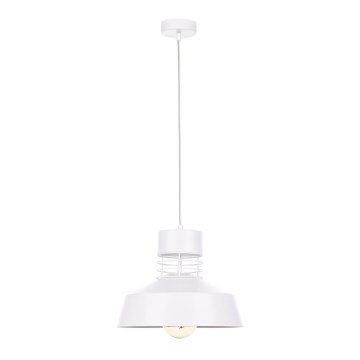 Lampadario su corda TITANIUM 1xE27/60W/230V bianco