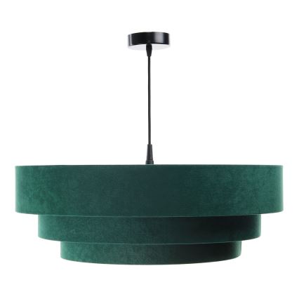 Lampadario su corda TRINITI 1xE27/60W/230V verde/oro