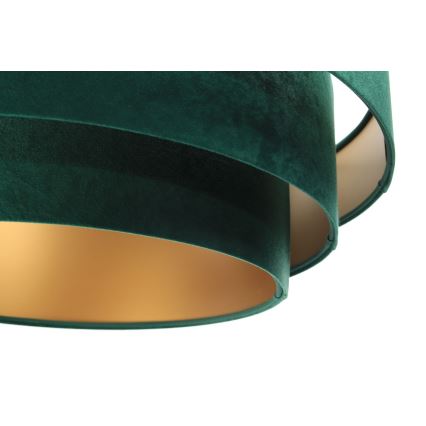 Lampadario su corda TRINITI 1xE27/60W/230V verde/oro