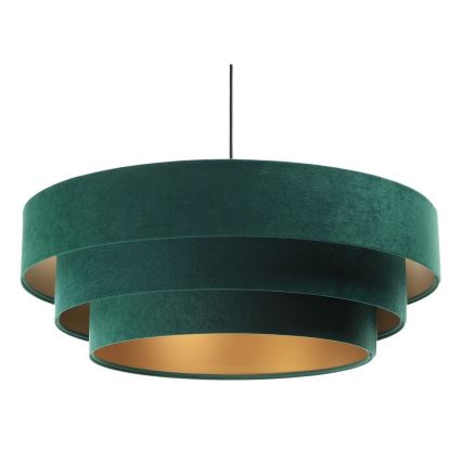 Lampadario su corda TRINITI 1xE27/60W/230V verde/oro