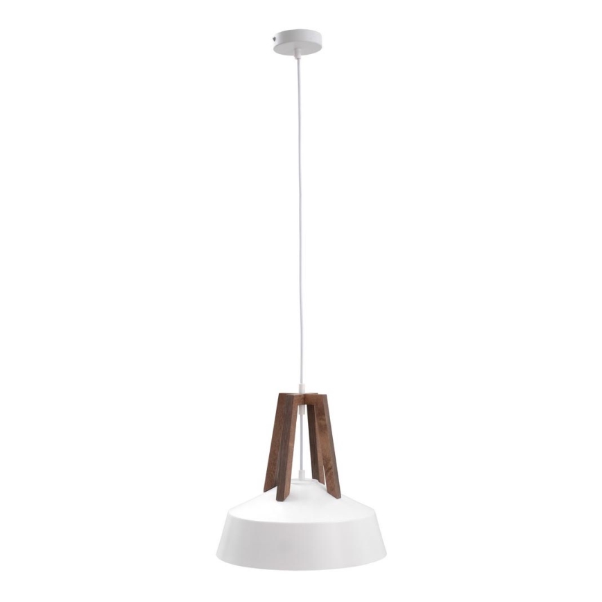 Lampadario su corda TRIXI 1xE27/60W/230V bianco/marrone