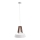 Lampadario su corda TRIXI 1xE27/60W/230V bianco/marrone