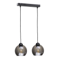 Lampadario su corda UNO 2xE27/60W/230V nero