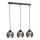 Lampadario su corda  UNO 3xE27/60W/230V nero
