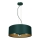 Lampadario su corda VERDE 3xE27/60W/230V verde