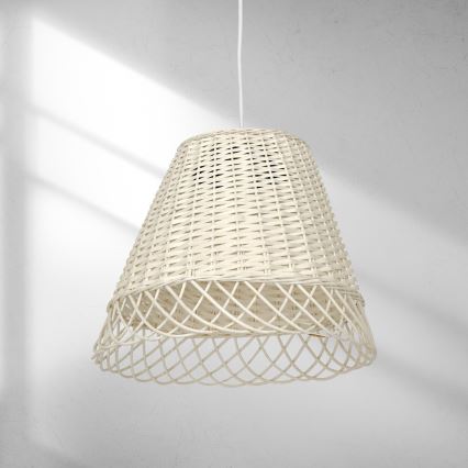 Lampadario su corda VIMINI 1xE27/40W/230V rattan