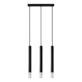 Lampadario su corda VIZIER 3xG9/12W/230V nero