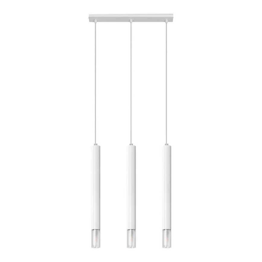 Lampadario su corda VIZIER 3xG9/40W/230V bianco