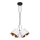 Lampadario su corda ZOMA 3xE27/60W/260V bianco/rame