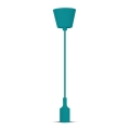 Lampadario su filo 1xE27/60W/230V verde