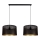 Lampadario su filo ALDO 2xE27/60W/230V nero
