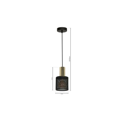 Lampadario su filo  ARES 1xE27/60W/230V