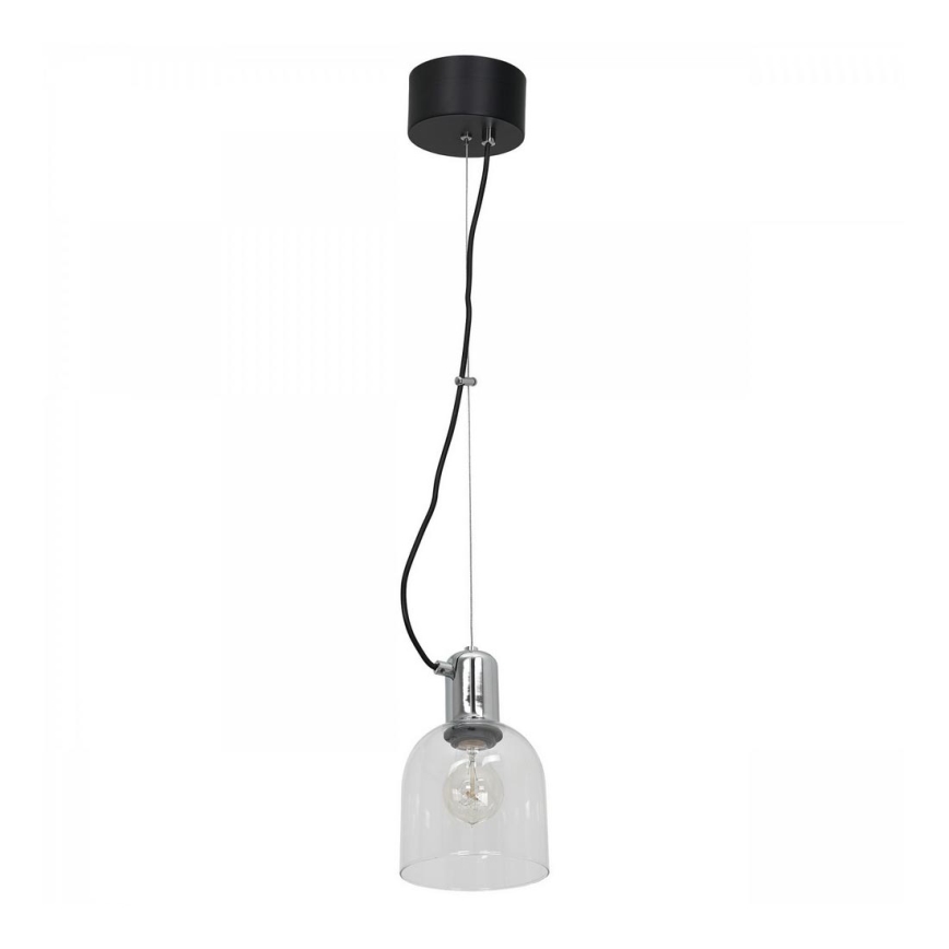 Lampadario su filo BANCO 1xE27/60W/230V trasparente