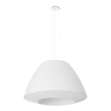 Lampadario su filo BELLA 3xE27/60W/230V d. 60 cm bianco