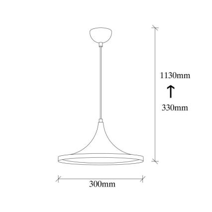 Lampadario su filo BERCESTE 1xE27/40W/230V nero