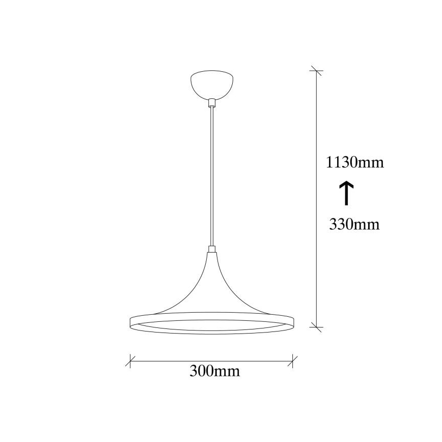 Lampadario su filo BERCESTE 1xE27/40W/230V nero