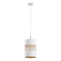 Lampadario su filo BOGART 1xE27/15W/230V bianco/oro