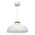 Lampadario su filo BURGOS 1xE27/60W/230V bianco