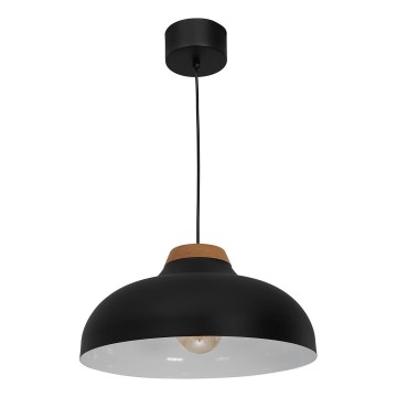 Lampadario su filo BURGOS 1xE27/60W/230V nero