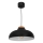 Lampadario su filo BURGOS 1xE27/60W/230V nero