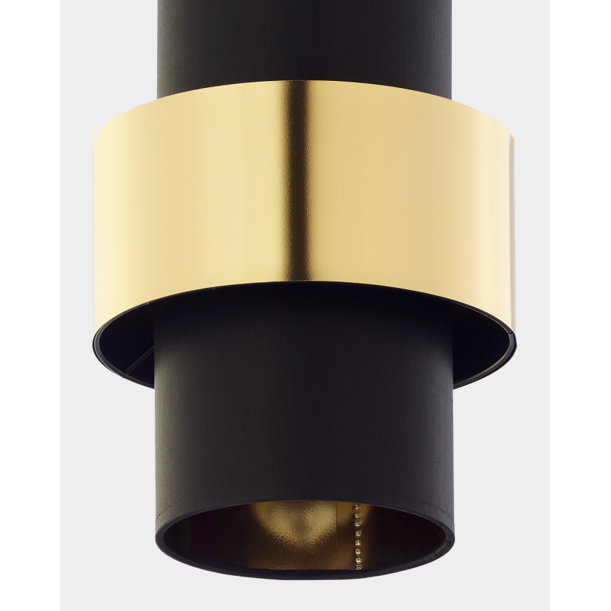 Lampadario su filo  CALISTO 1xE27/15W/230V oro/nero