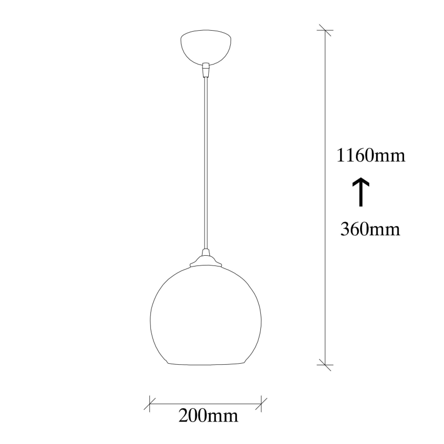Lampadario su filo CAMINI 1xE27/40W/230V