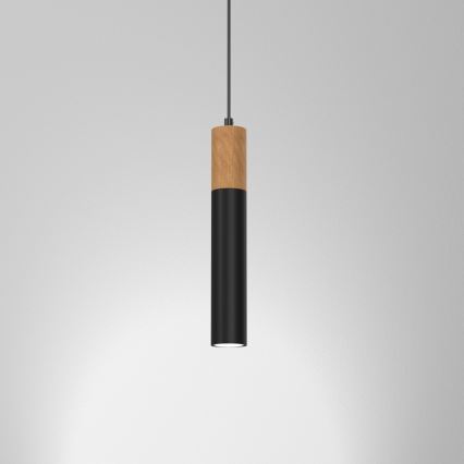 Lampadario su filo CASSA 1xGU10/60W/230V nero