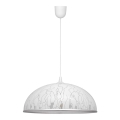 Lampadario su filo CIRCLE 1xE27/15W/230V bianco