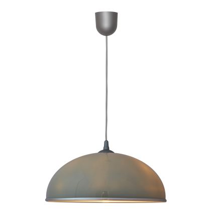 Lampadario su filo CIRCLE 1xE27/15W/230V grigio