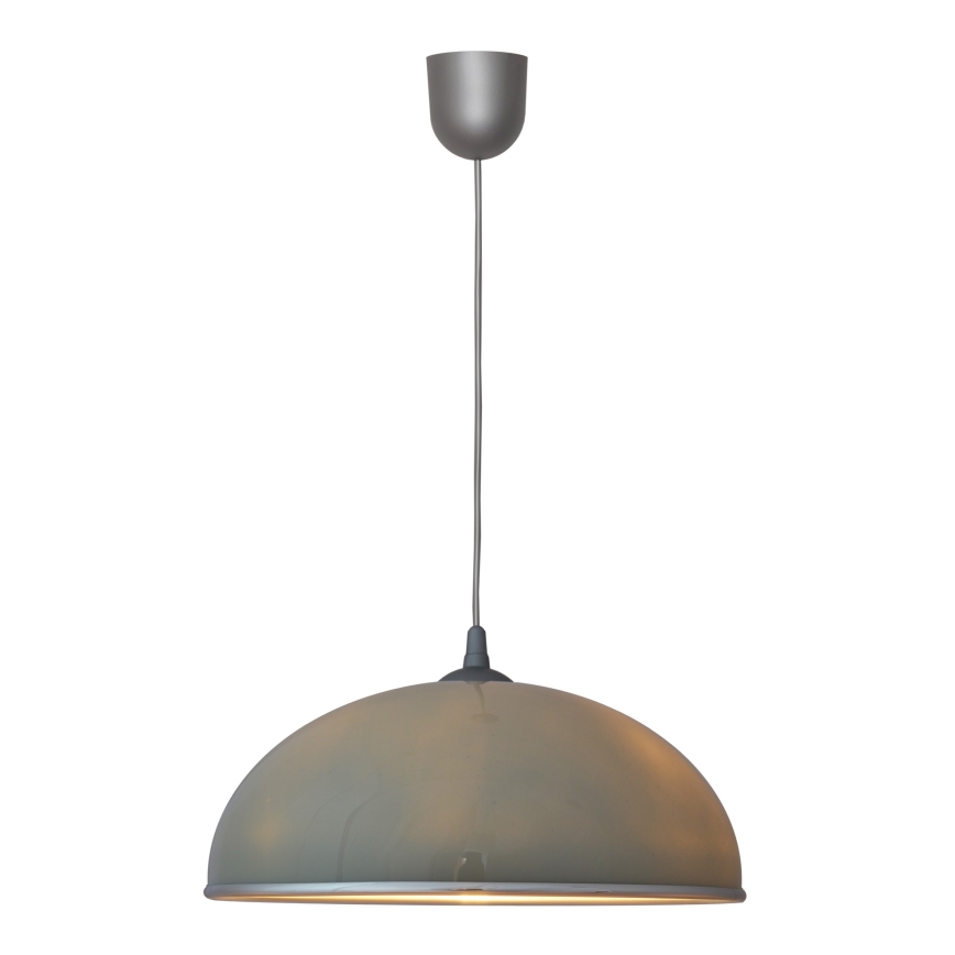 Lampadario su filo CIRCLE 1xE27/15W/230V grigio
