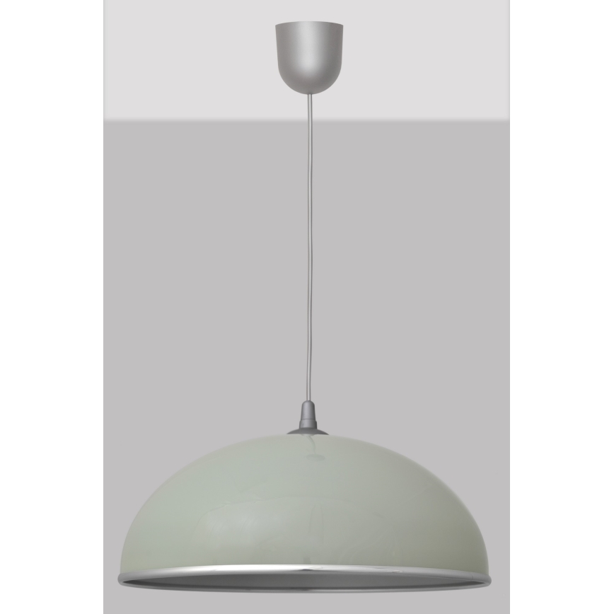 Lampadario su filo CIRCLE 1xE27/15W/230V grigio