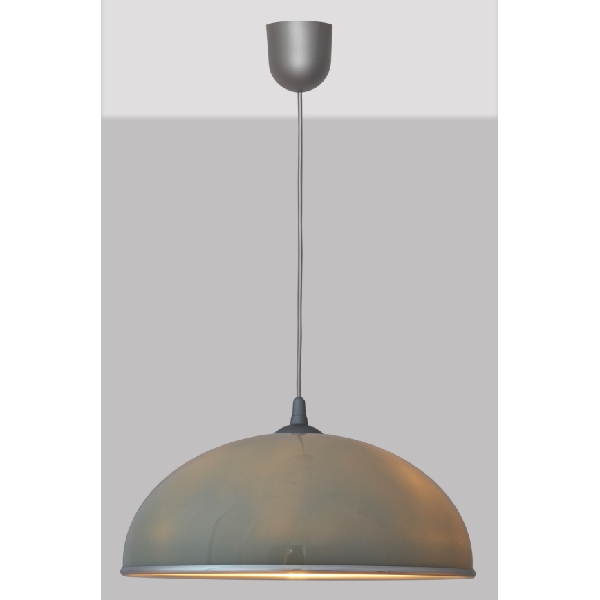 Lampadario su filo CIRCLE 1xE27/15W/230V grigio