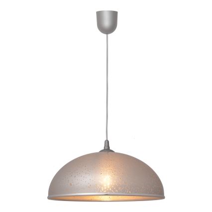 Lampadario su filo CIRCLE 1xE27/15W/230V grigio