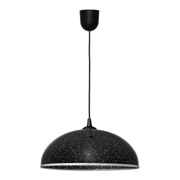 Lampadario su filo CIRCLE 1xE27/15W/230V nero