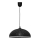 Lampadario su filo CIRCLE 1xE27/15W/230V nero